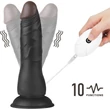 Vibrating Easy Strapon Set 7.5'' Black vibrációs csatolható dildó