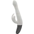 TITANZ 8.5" SILICONE RECHARGEABLE VIBRATOR IN IVORY WHITE csikklóizgatós vibrátor