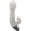 TITANZ 8.5" SILICONE RECHARGEABLE VIBRATOR IN IVORY WHITE csikklóizgatós vibrátor