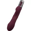 TITANZ 8.5" SILICONE RECHARGEABLE VIBRATOR IN RUBINE RED g-pont és csiklóizgató vibrátor