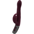 TITANZ 8.5" SILICONE RECHARGEABLE VIBRATOR IN RUBINE RED g-pont és csiklóizgató vibrátor