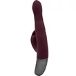TITANZ 8.5" SILICONE RECHARGEABLE VIBRATOR IN RUBINE RED g-pont és csiklóizgató vibrátor