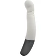 TITANZ 8" SILICONE RECHARGEABLE VIBRATOR IN IVORY WHITE g-pontos vibrátor