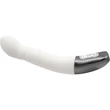TITANZ 8" SILICONE RECHARGEABLE VIBRATOR IN IVORY WHITE g-pontos vibrátor