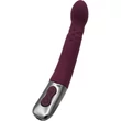 TITANZ 8" SILICONE RECHARGEABLE VIBRATOR IN RUBINE RED g-pontos vibrátor