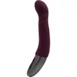 TITANZ 8" SILICONE RECHARGEABLE VIBRATOR IN RUBINE RED g-pontos vibrátor
