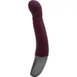 TITANZ 8" SILICONE RECHARGEABLE VIBRATOR IN RUBINE RED g-pontos vibrátor