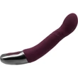 TITANZ 8" SILICONE RECHARGEABLE VIBRATOR IN RUBINE RED g-pontos vibrátor