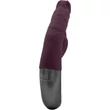 TITANZ 7" SILICONE RECHARGEABLE VIBRATOR IN RUBINE RED bordázott felületű g-pont és csiklóizgató vibrátor