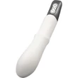 TITANZ 7" SILICONE RECHARGEABLE VIBRATOR IN IVORY WHITE nyelv mozgást utánzó toló funkciós vibrátor