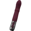 TITANZ 7" SILICONE RECHARGEABLE VIBRATOR IN RUBINE RED nyelv mozgást utánzó toló funkciós vibrátor