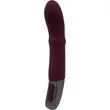 TITANZ 7" SILICONE RECHARGEABLE VIBRATOR IN RUBINE RED nyelv mozgást utánzó toló funkciós vibrátor
