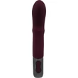 TITANZ 7" SILICONE RECHARGEABLE VIBRATOR IN RUBINE RED nyelv mozgást utánzó toló funkciós vibrátor