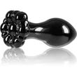Crystal - Flower - Black fenékdugó