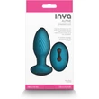 INYA - Alpine - Teal vibrációs fenékdugó távirányítóval