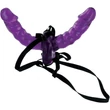 Double Delight Strap-on  Purple/Black csatolható dildópár