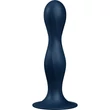 Double Ball-R dark blue dildó súlyozott golyóval