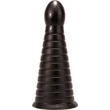 X-MEN 10 inch Huge Anal Plug Black fenékdugó tapadókoronggal