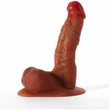 X-Men Mike 6.1" Cock Flesh dildó herékkel és tapadókoronggal