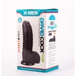 X-MEN David's 11.9" Cock Black dildó herékkel