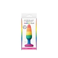 Colours - Pride Edition - Pleasure Plug - Small -Rainbow fenékdugó tapadókoronggal