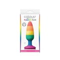 Colours - Pride Edition - Pleasure Plug - Medium -Rainbow fenékdugó tapadókoronggal