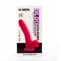 X-MEN 7.5" dildó Colours Pleasure Flesh 3 herékkel