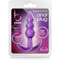 B YOURS TRIPLE BEAD ANAL PLUG PURPLE fenékdugó
