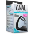 ANAL ADVENTURES COCK RING PLUG BLACK melegedő péniszgyűrű