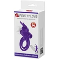 Pretty Love Vibrant Penis Ring 3 Purple vibrátoros péniszgyűrű