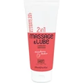 Masszázs gél és síkosító 2in1 eper 200 ml