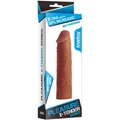 Pleasure X-Tender Penis Sleeve Brown 1 péniszköpeny