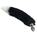Metal Anal Tail White+Black 1 fenékdugó