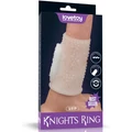 Vibrating Spiral Knights Ring (White) II vibrátoros péniszgyűrű