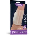 Vibrating Spiral Knights Ring (White) III vibrátoros péniszgyűrű