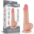 7.5'' Sliding Skin Dual Layer Dong Flesh II dildó herékkel