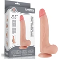 8.5'' Sliding Skin Dual Layer Dong Flesh I dildó herékkel és csúsztatható bőrrel