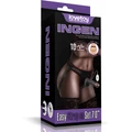Vibrating Easy Strapon Set 7.0'' Black vibrációs csatolható dildó