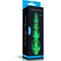 Glow-in-the-dark Twilight Gleam Glass Dildo-Tantalizing Orbs fenékdugó világító
