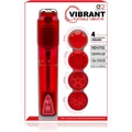 VIBBRANT PORTABLE VIBRATOR RED mini vibrátor