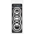 Renegade - Build-A-Cage Rings - Black péniszgyűrű szett