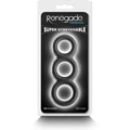 Renegade - Threefold - Black péniszgyűrű szett