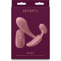 Secrets - Echo - Dusty Rose vezeték nélküi távirányítós g-pont és csiklóizgató vibrátor