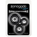 Renegade - 3pc Fireman Rings - Black péniszgyűrű szett