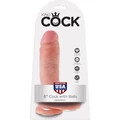 8" Cock with Balls  Light dildó herékkel