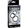 Silicone 3-Ring Stamina Set Black péniszgyűrű szett