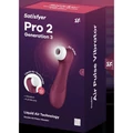 Pro 2 Generation 3 with Liquid Air wine red léghullámos vibrációs csiklóizgató