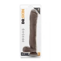 Dr.Skin Mr.Ed 13 inch dildó Chocolate dildó herékkel tapadókoronggal