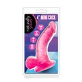 Naturally Yours 4 inch Mini Cock Pink dildó herékkel és tapadókoronggal