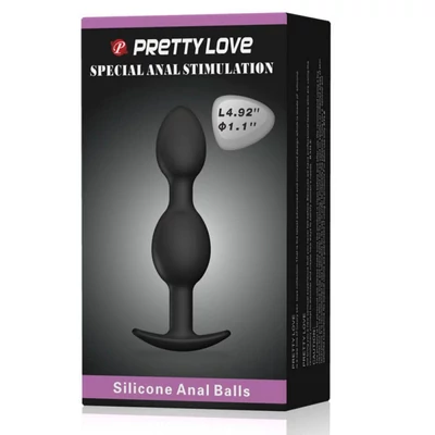 Pretty Love Heavy Balls Silicone Butt Plug fenékdugó